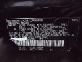 2006 TOYOTA RAV4 LIMITED BLACK 3.5L AT 2WD Z18452